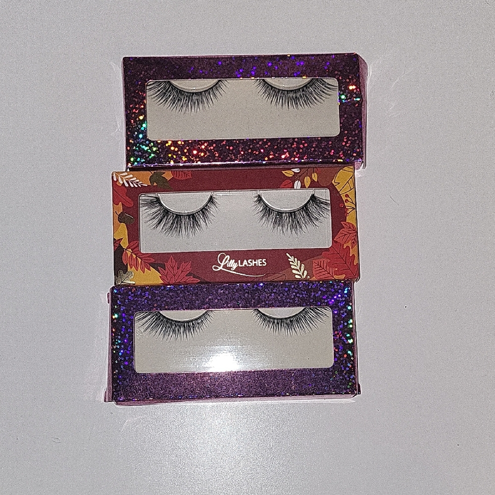 Lilly Lashes Glamorous Black Eyelash Trio